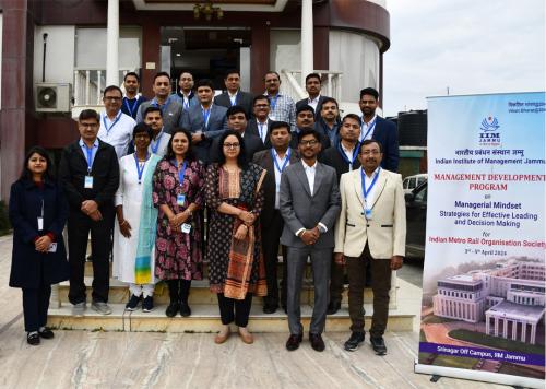 Driving Excellence: IIM Jammu Inaugurates MDP, Managerial Mindset: Strategies for Effective Leading and Decision-Making for Indian Metro Rail Professionals