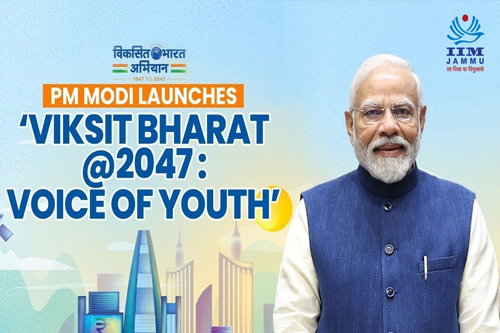 IIM Jammu Community joins the movement for Viksit Bharat @ 2047-A Nationwide Call for Ideas Unveiled by Honble Prime Minister Narendra Modi