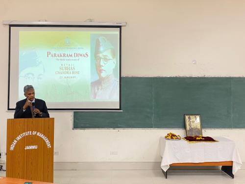 Parakram Diwas observed at IIM Jammu with patriotic fervor