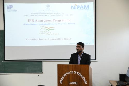  Workshop on IPR successfully conducted at IIM Jammu