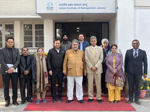 IIM Jammu in association with the Directorate of Skill Development, U.T. of Jammu and Kashmir organized a meeting to discuss the formalities for setting up 20 SBDUs on mission mode