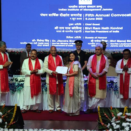 5th Annual Convocation 2022-09th June 2022- Convention Centre, Jammu